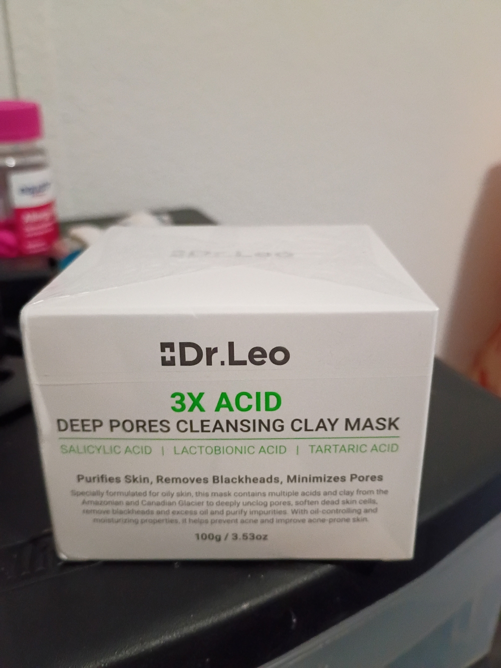 3X Acid Deep Pores Cleansing Clay Mask – White & Green